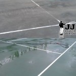 tennis court pressure washing