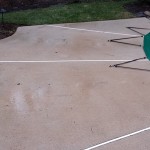 Pool After Power Washing