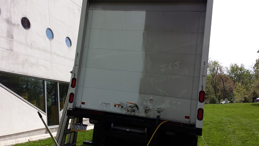 Box Truck After Pressure Washing