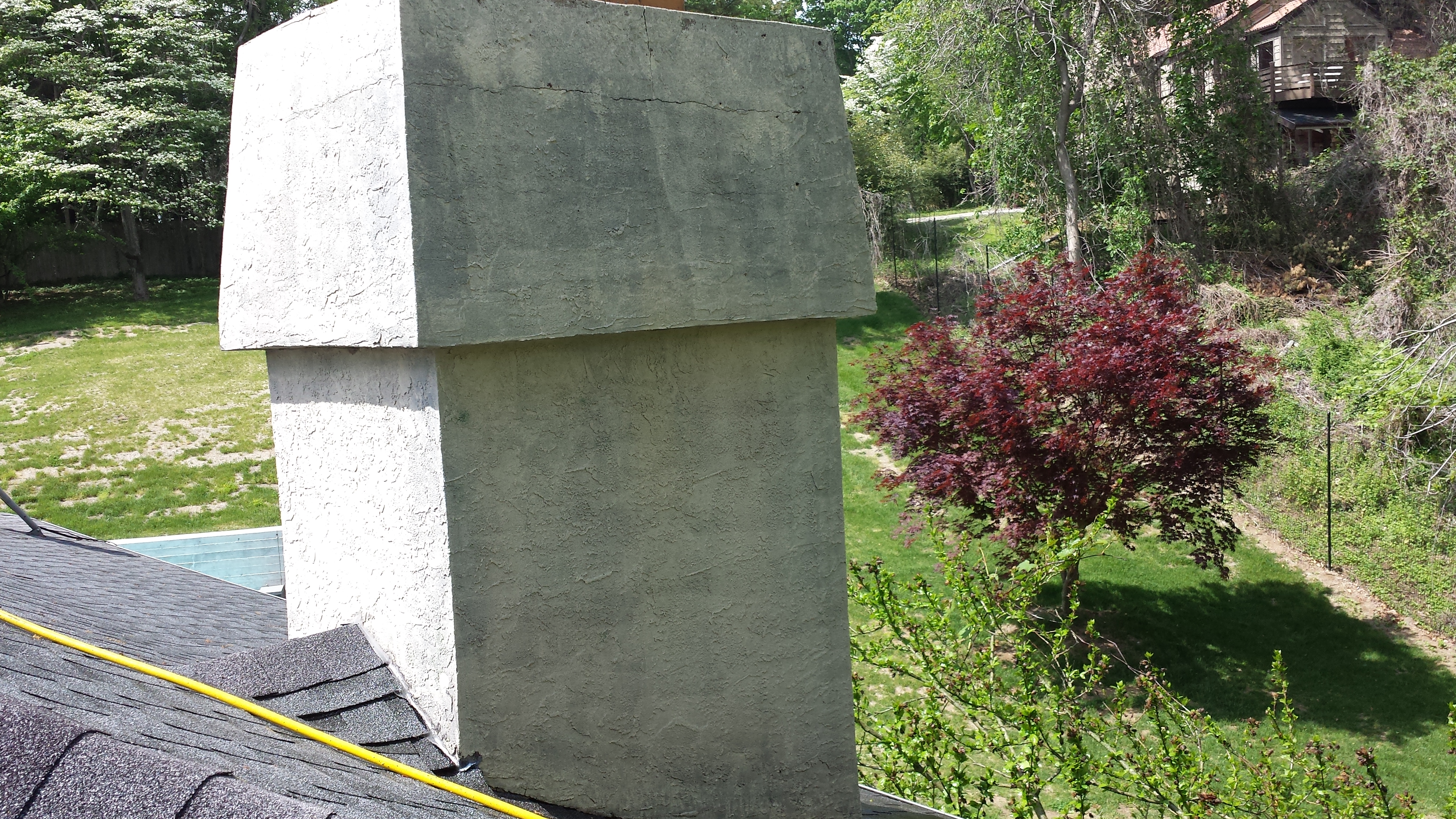 Stucco Chimney After