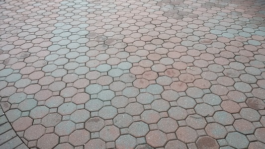 Brick Patio After Cleaning