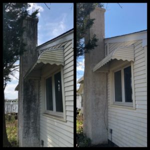 aluminum siding power washing